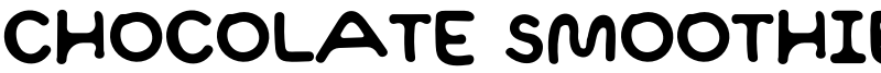 Chocolate Smoothies Font