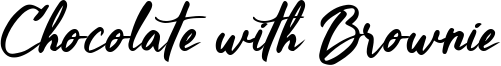 Chocolate with Brownie Font