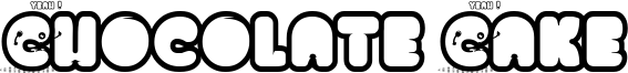Chocolate Cake Font