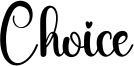 Choice Font