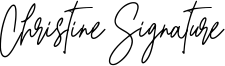 Christine Signature Font