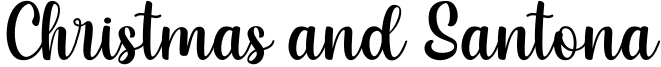 Christmas and Santona Font