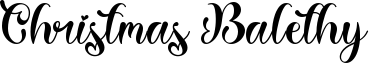 Christmas Balethy Font