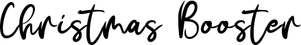 Christmas Booster Font