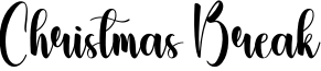 Christmas Break Font