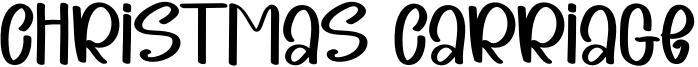 Christmas Carriage Font