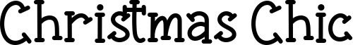 Christmas Chic Font