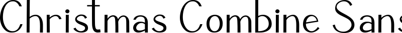 Christmas Combine Sans Font