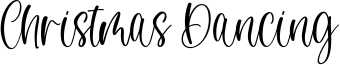 Christmas Dancing Font