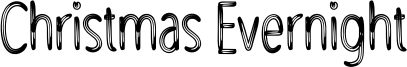 Christmas Evernight Font