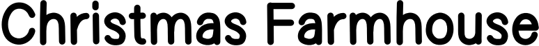 Christmas Farmhouse Font