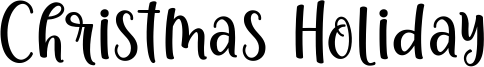 Christmas Holiday Font