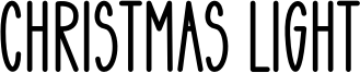 Christmas Light Font