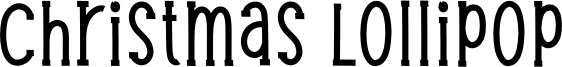 Christmas Lollipop Font