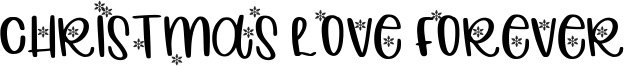 Christmas Love Forever Font