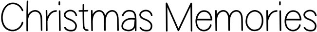 Christmas Memories Font