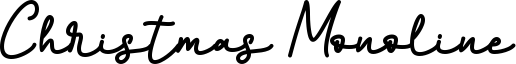 Christmas Monoline Font