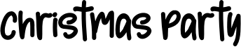 Christmas Party Font