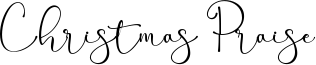 Christmas Praise Font