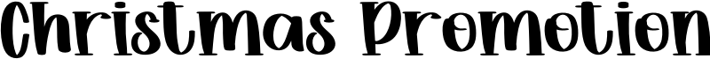 Christmas Promotion Font