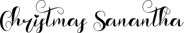 Christmas Sanantha Font