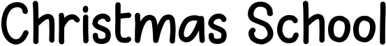 Christmas School Font