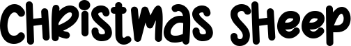 Christmas Sheep Font