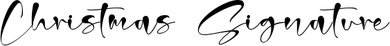 Christmas Signature Font