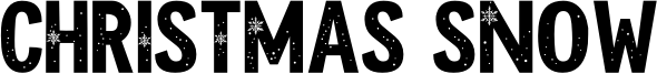 Christmas Snow Font