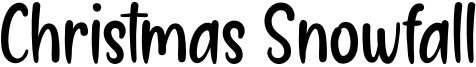 Christmas Snowfall Font