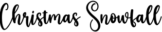 Christmas Snowfall Font