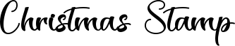 Christmas Stamp Font