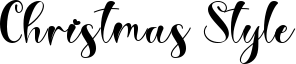 Christmas Style Font