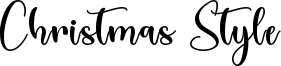 Christmas Style Font
