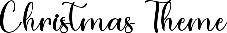 Christmas Theme Font