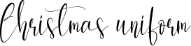 Christmas uniform Font