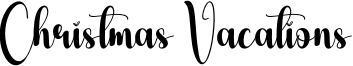 Christmas Vacations Font