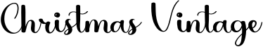 Christmas Vintage Font