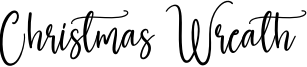Christmas Wreath Font