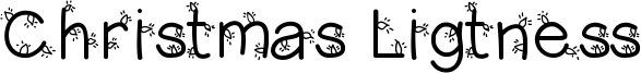 Christmas Ligtness Font
