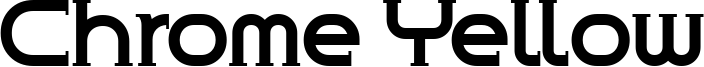 Chrome Yellow Font