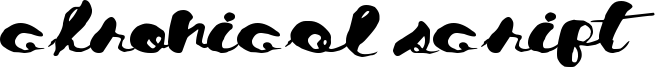 Chronical Script Font