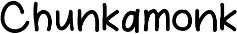 Chunkamonk Font