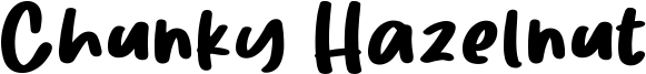 Chunky Hazelnut Font
