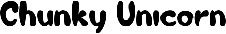 Chunky Unicorn Font
