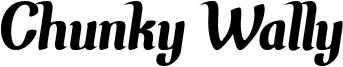 Chunky Wally Font