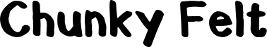 Chunky Felt Font