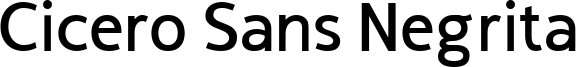 Cicero Sans Negrita Font