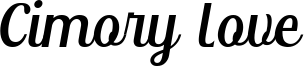Cimory Love Font