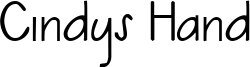 Cindys Hand Font